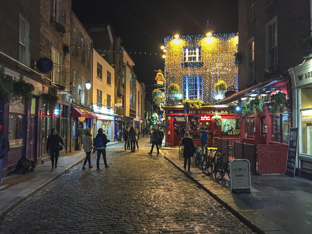 Temple Bar street in Dublin, Ireland