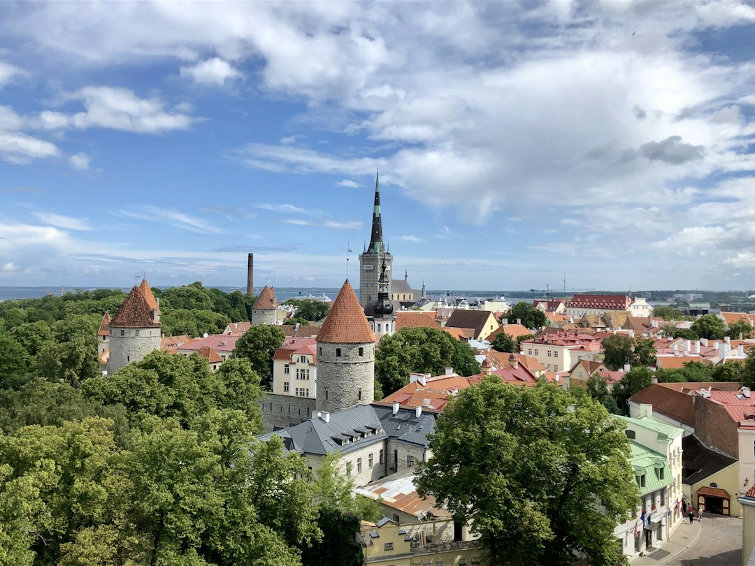 Tallinn Old Town skyline in Estonia