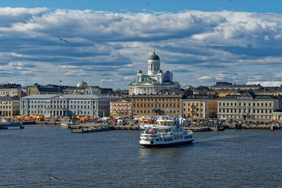 Helsinki harbour and cathedral